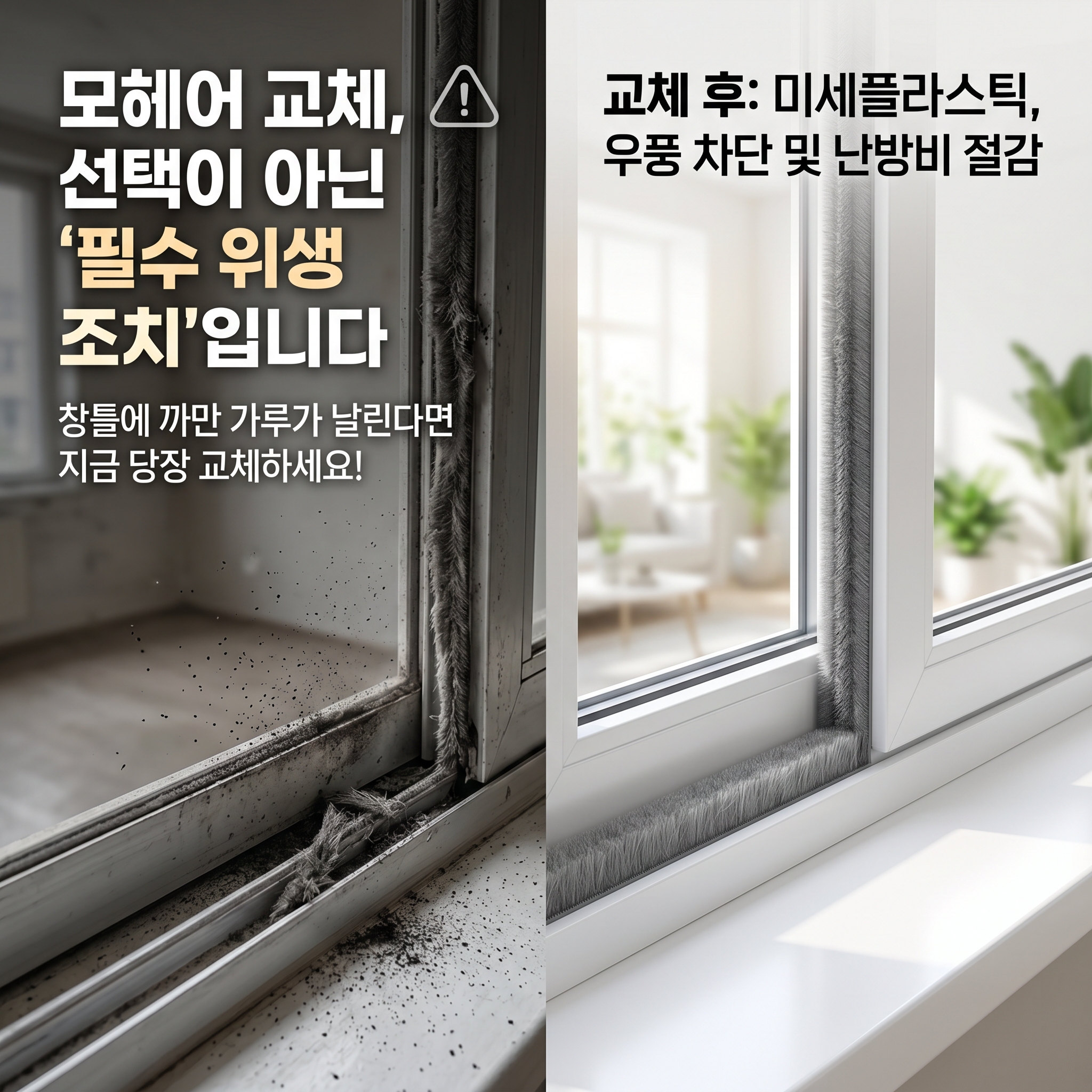 창틀에 매일 쌓이는 새까만 가루, 외부 매연이 아닌 '이것'입니다.