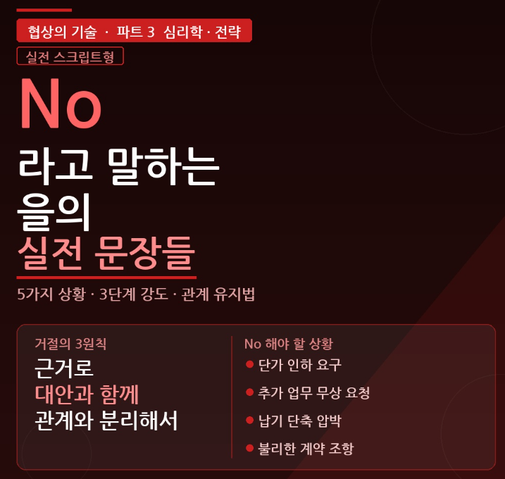 을의 입장에서 갑에게 No 하는 실전 문장들