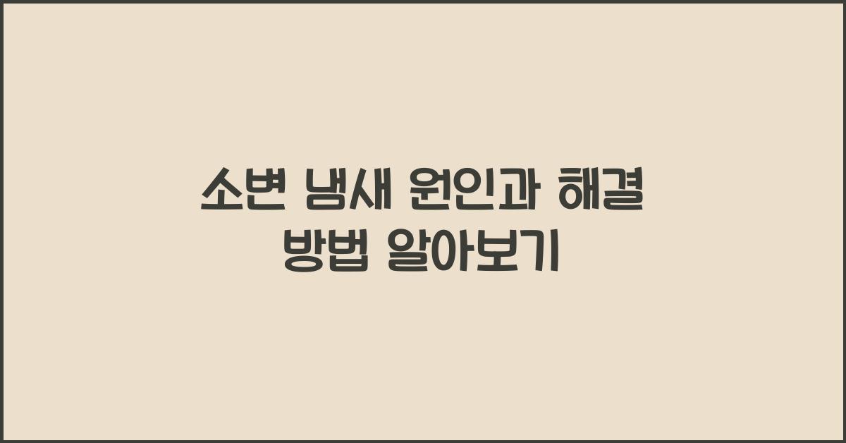 소변 냄새