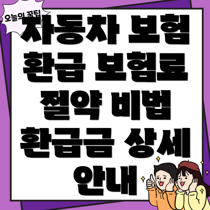 자동차 보험 환급