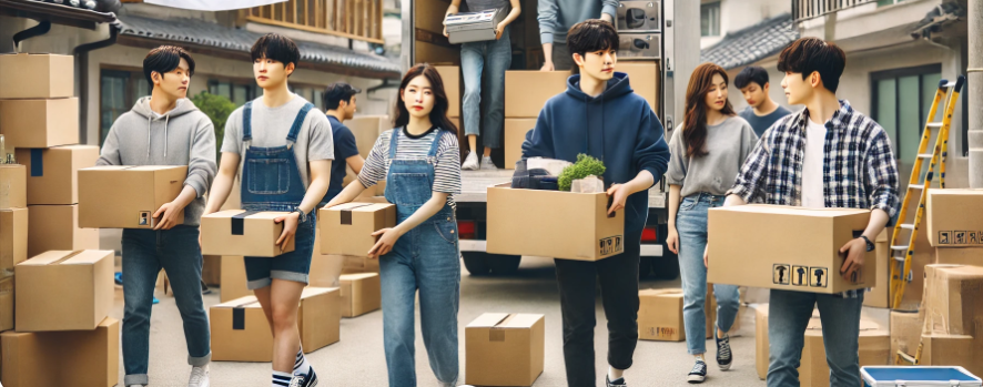 이사하는 사진