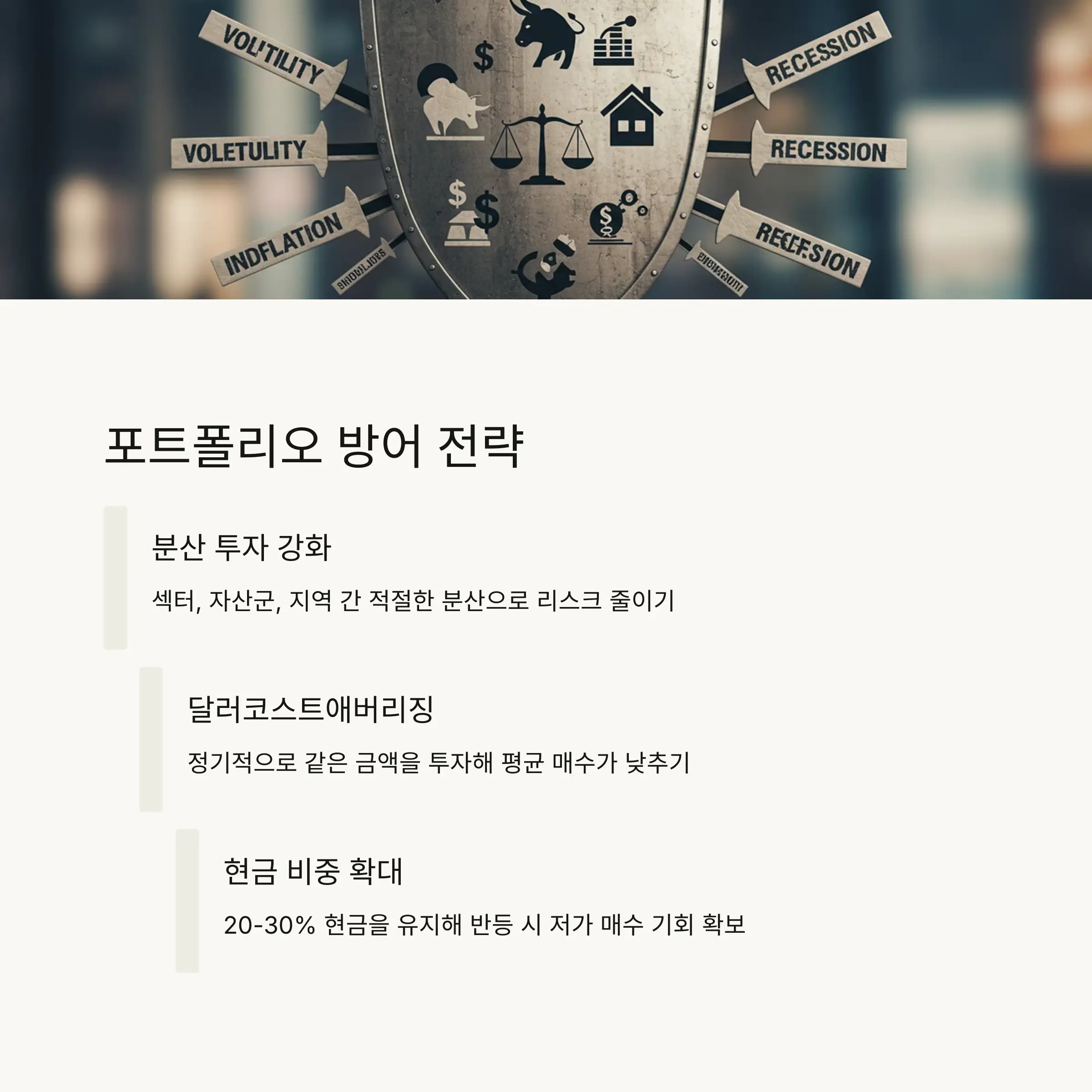 💰 하락장에서의 자산 배분 전략