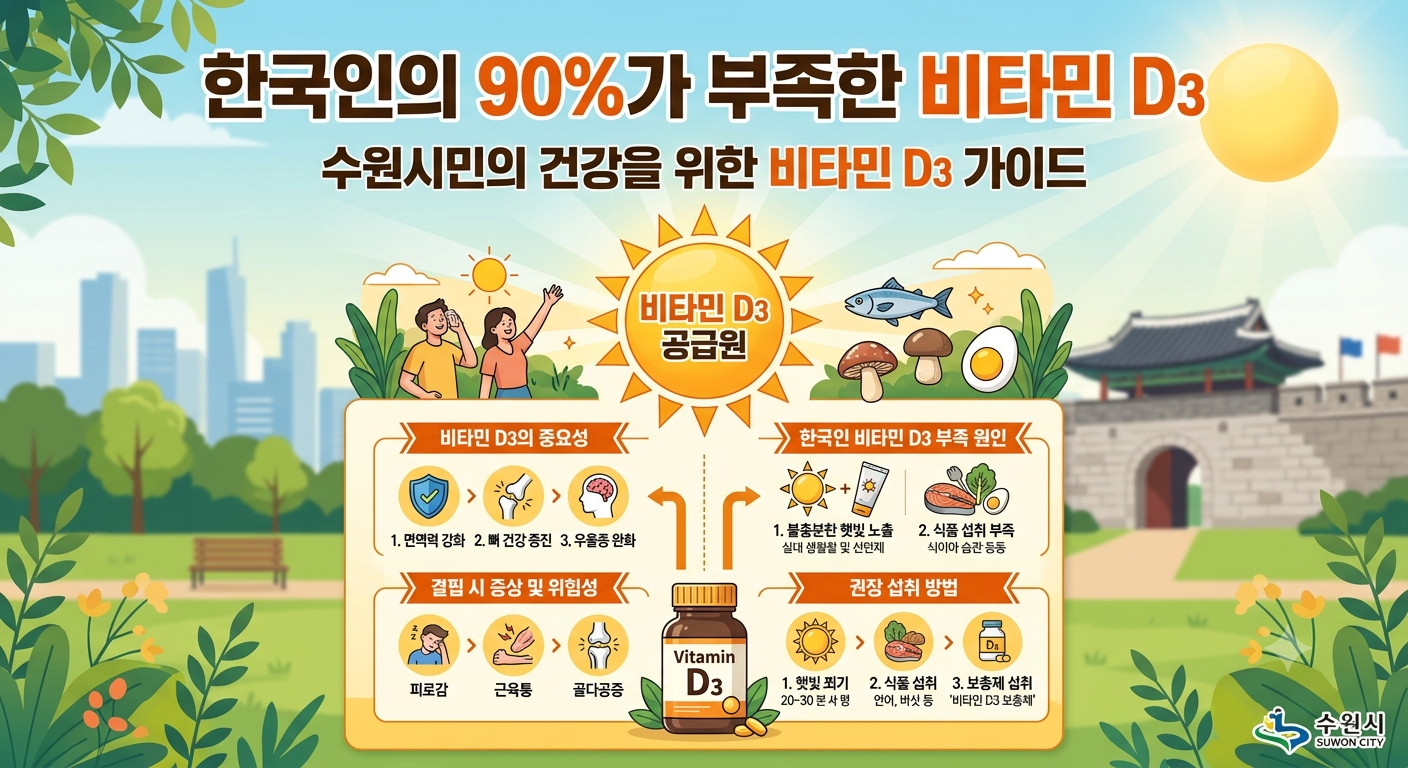 한국인의 90%가 부족한 비타민D3