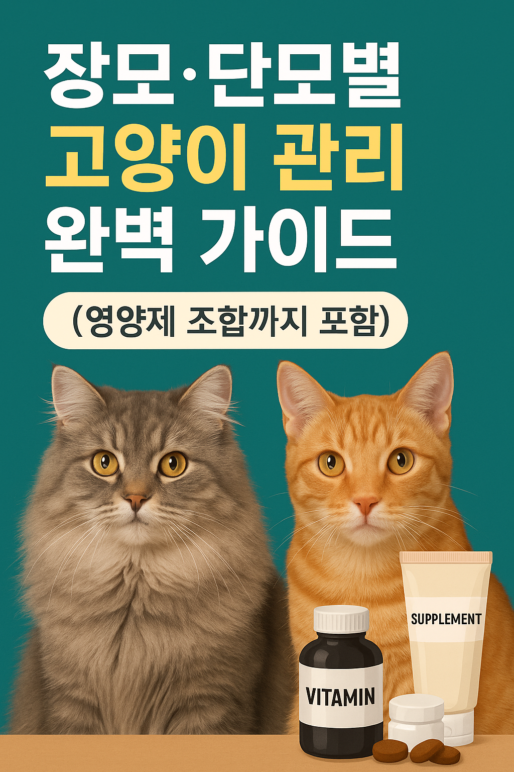 장모&middot;단모별 고양이 관리