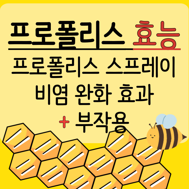 프로폴리스-효능-스프레이-부작용
