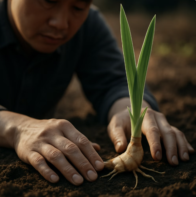 알뿌리, 살짝만 덮어주세요