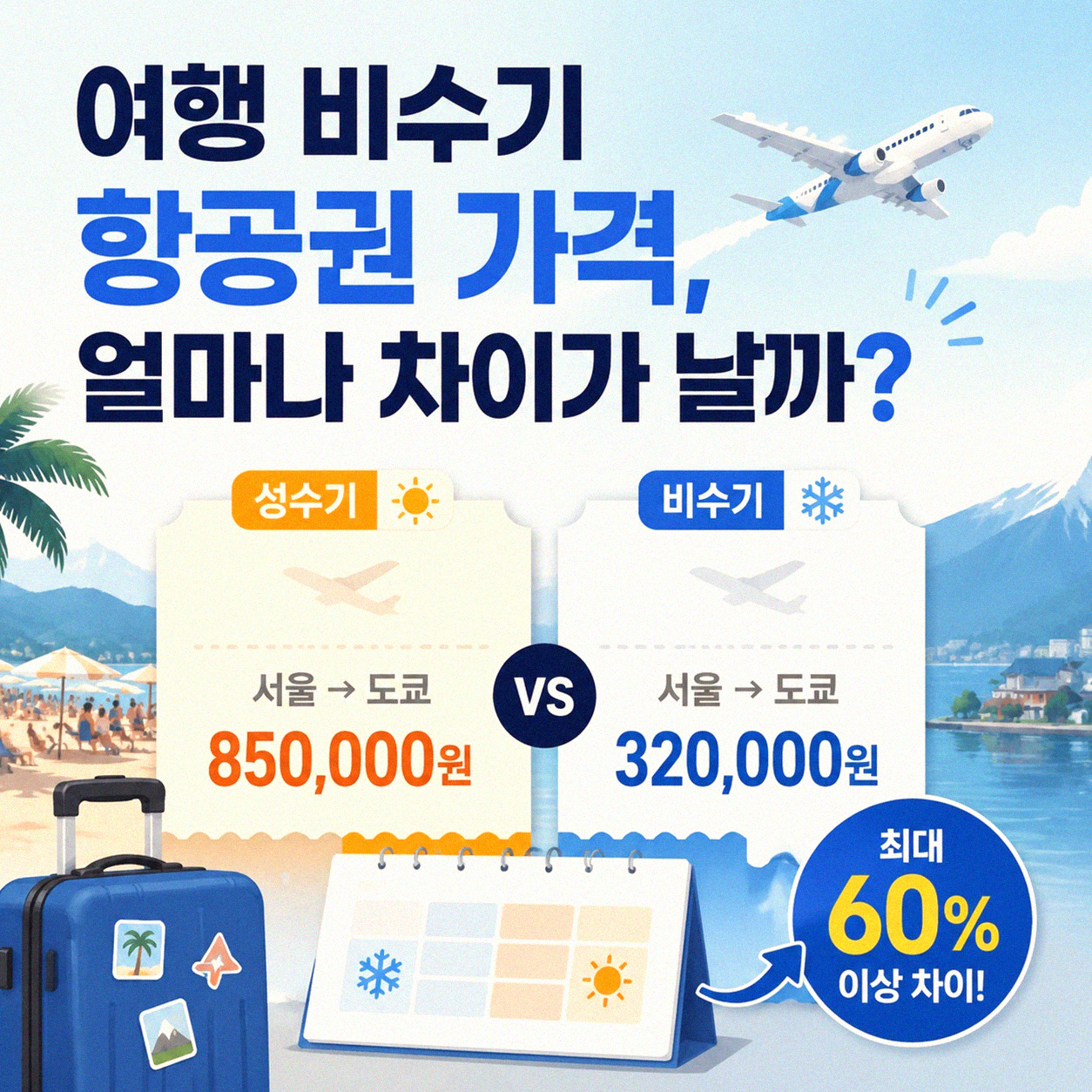 성수기 피해서 여행하니 지출이 이렇게 달라졌어요