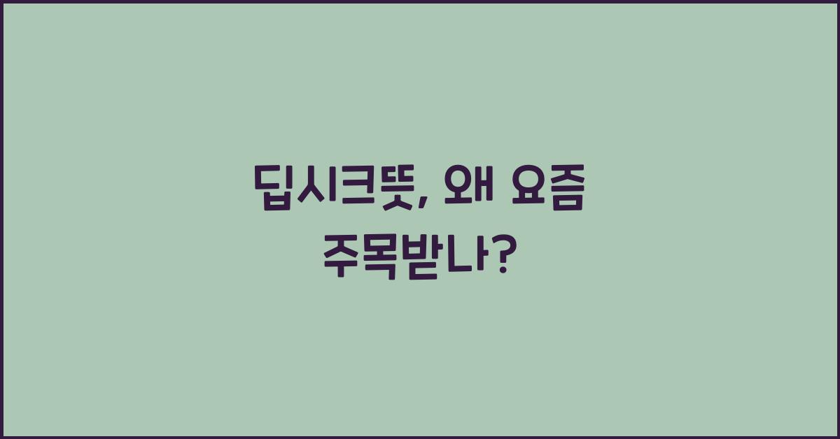 딥시크뜻