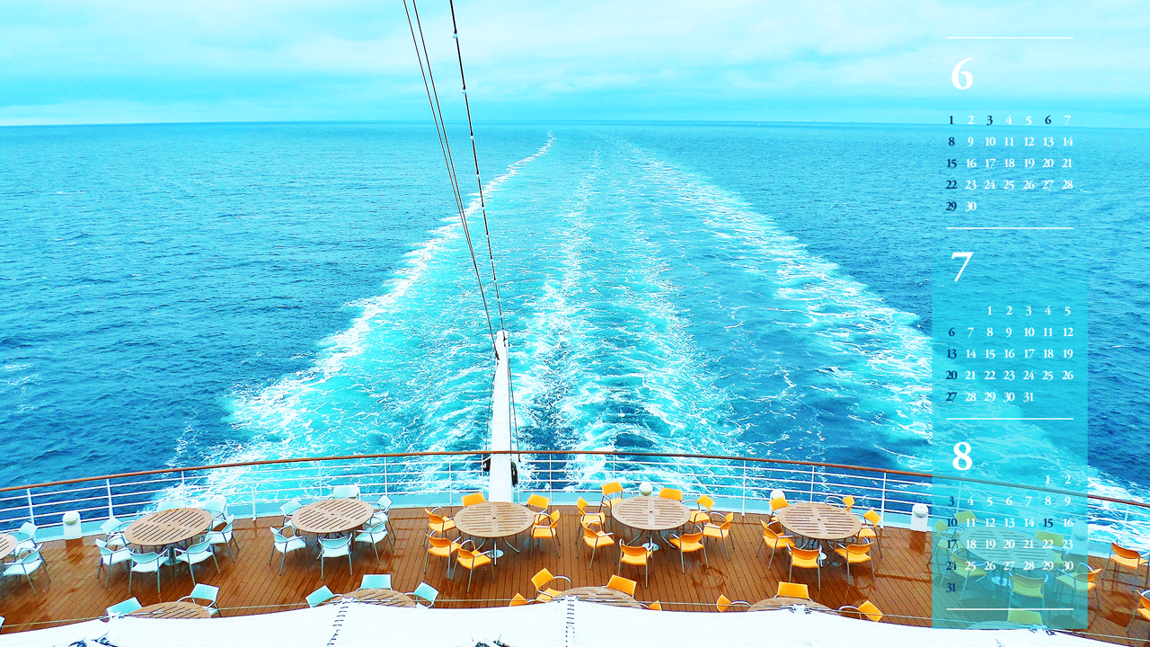 09 크루즈선 야외 테이블 B - 2025년7월 노트북배경화면
