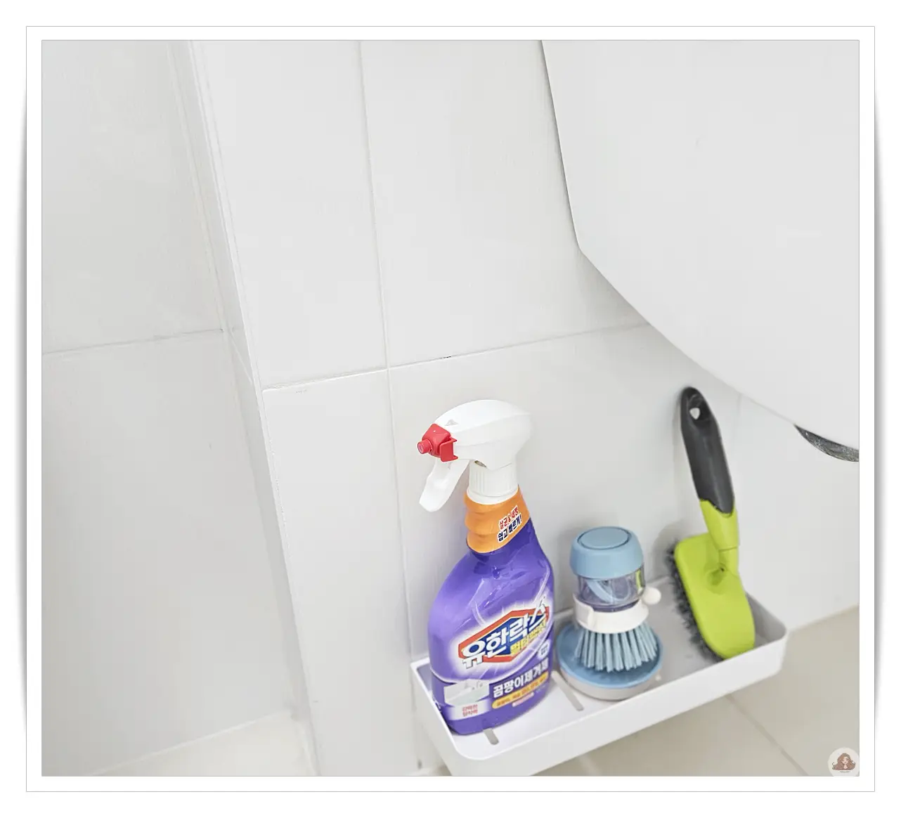 화장실-청소세제-정리-트레이-무타공