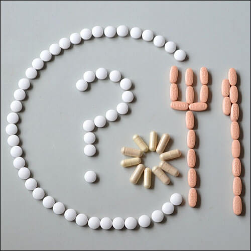 영양제 알약으로 만든 이미지
