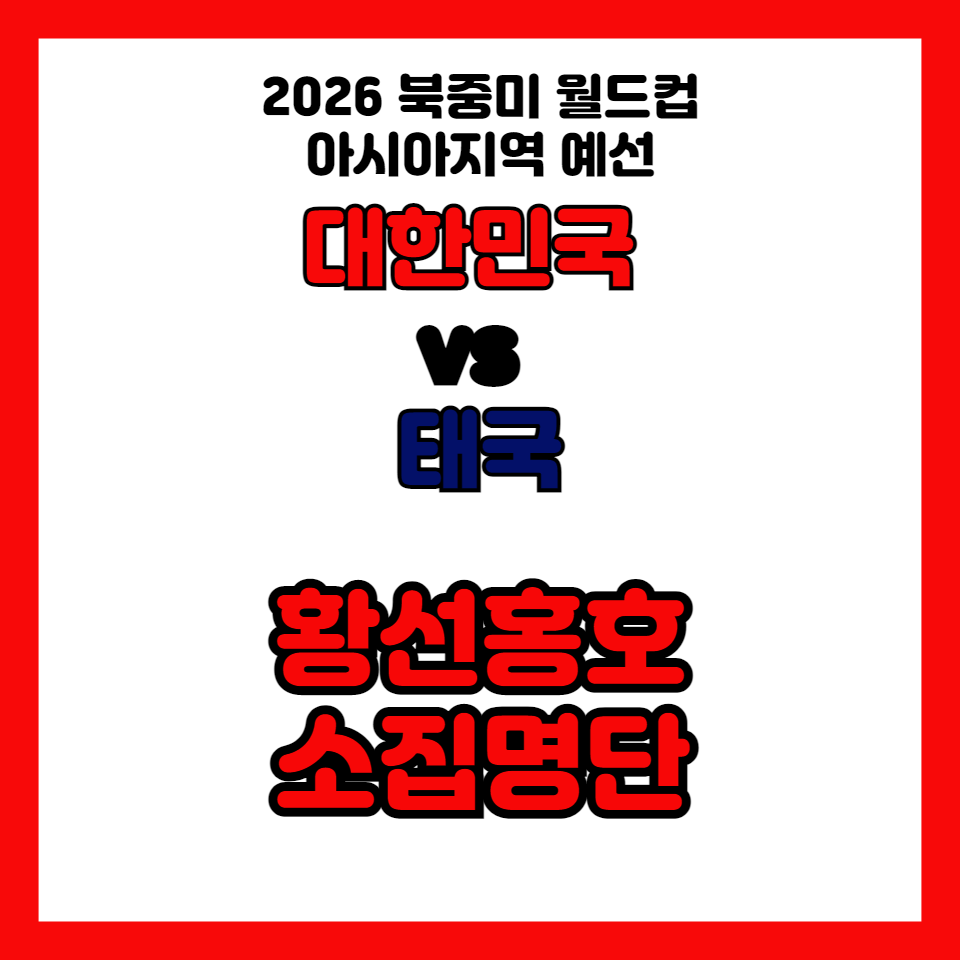 대표팀소집명단