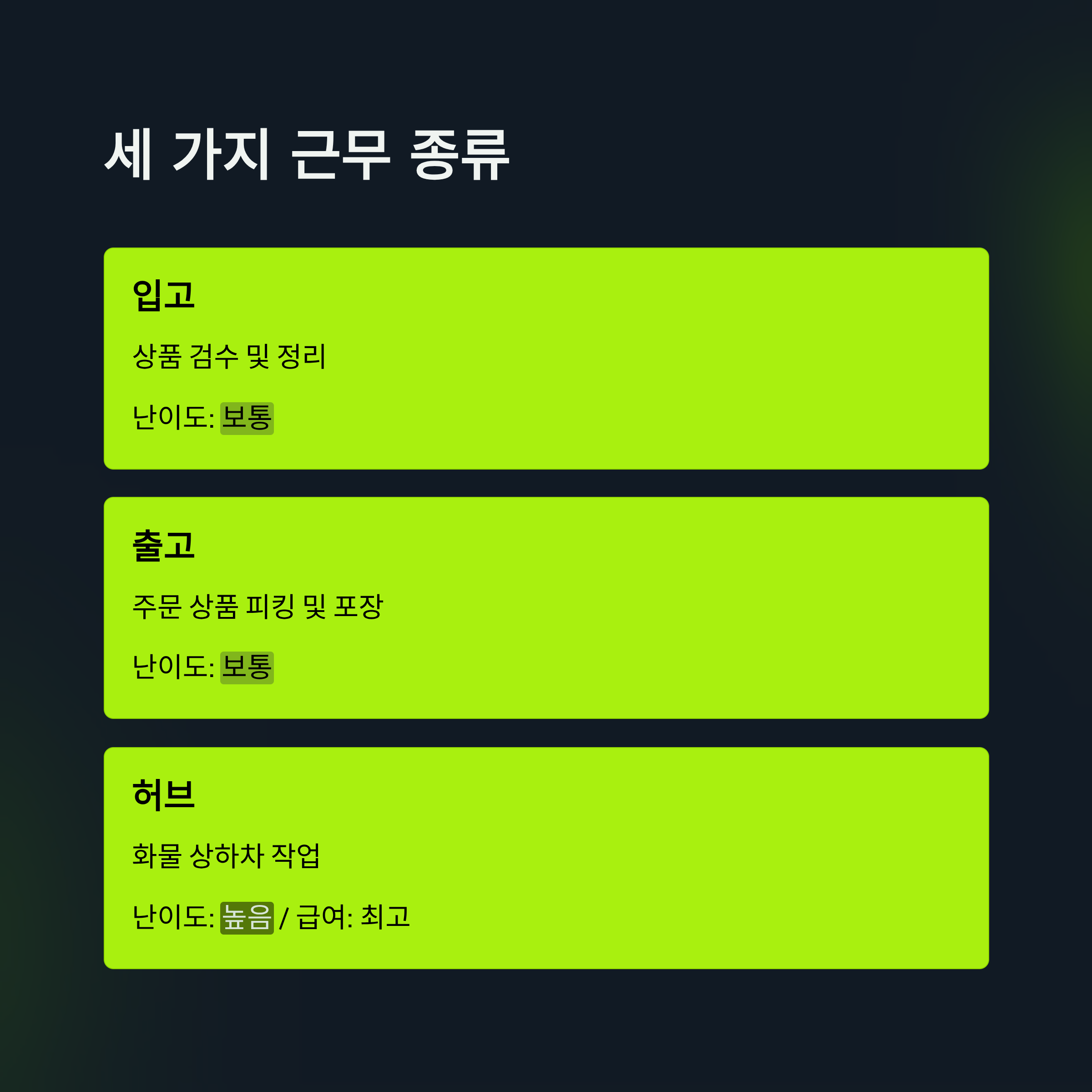 쿠팡 동탄 물류센터 알바