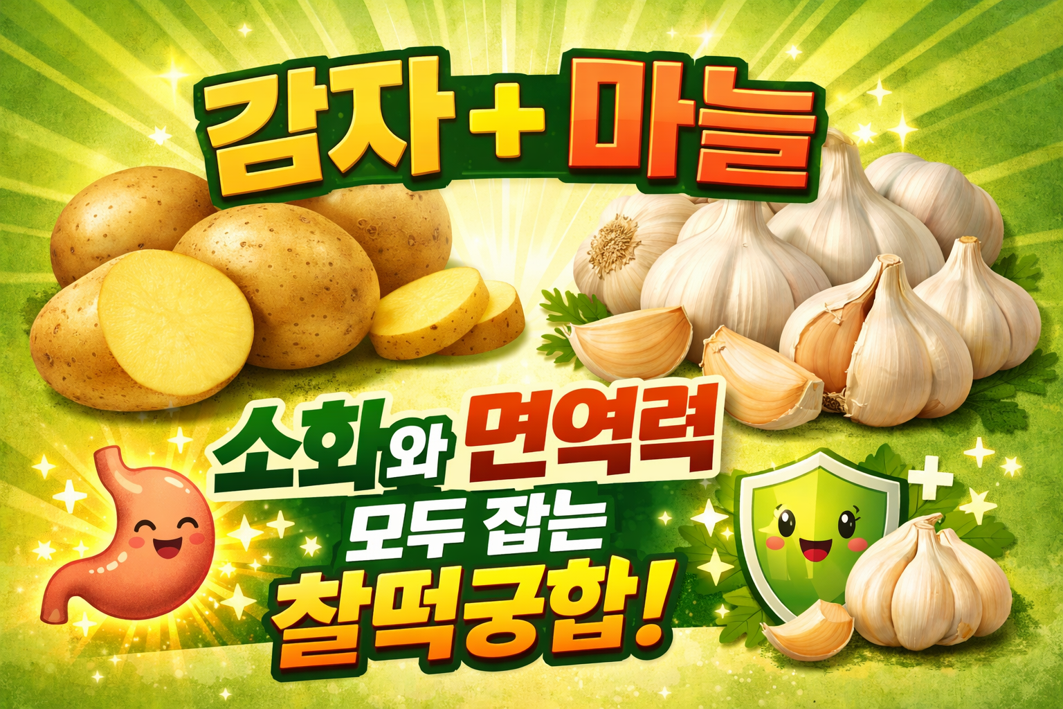 감자 + 마늘