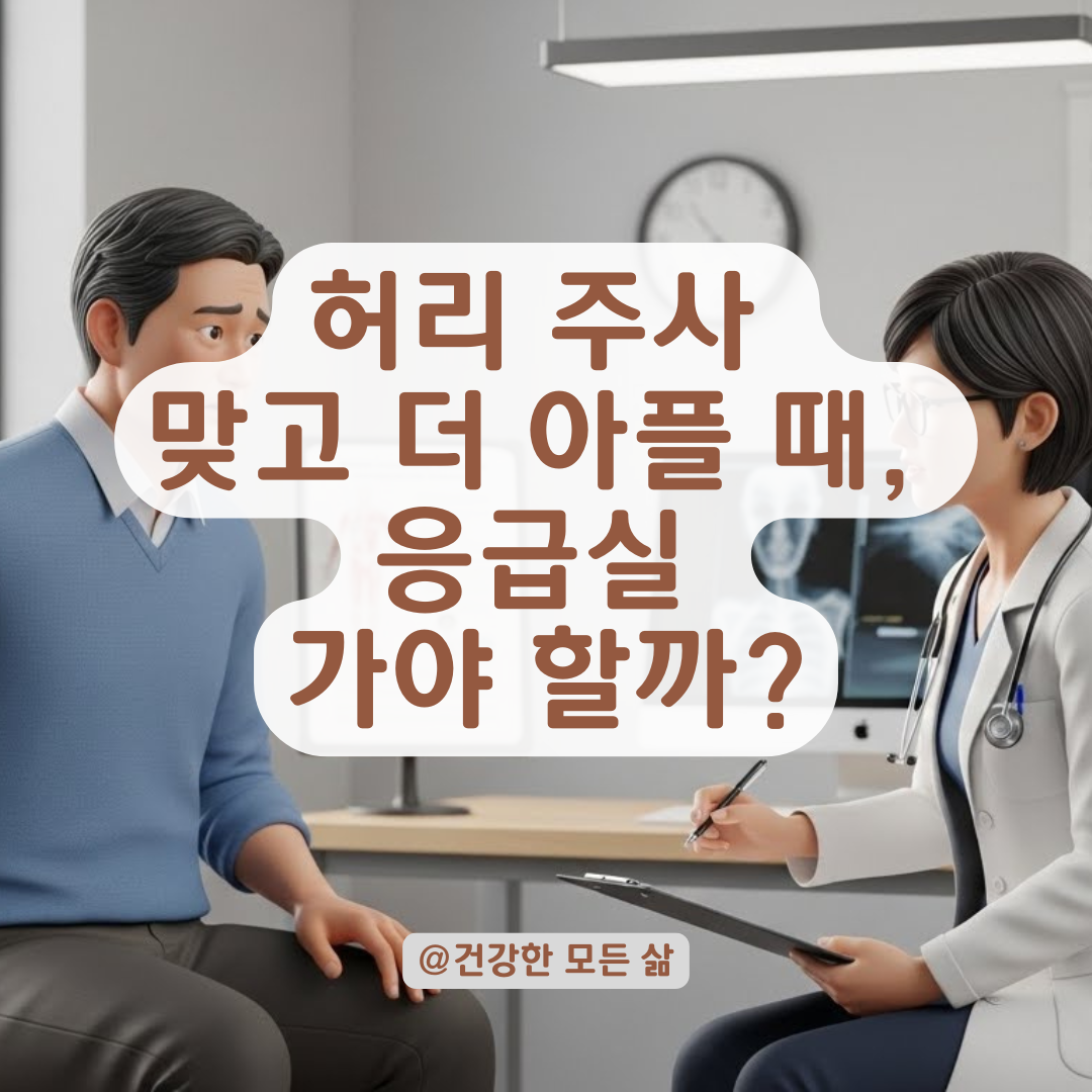 허리 주사 치료 후 통증 심화! 디스크 환자가 병원 재방문 시 확인 사항