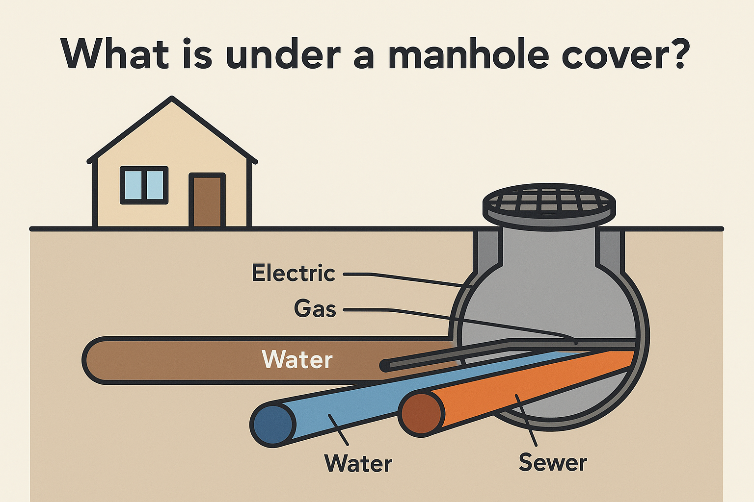 도로 위의 하수구 뚜껑– ‘맨홀’ 아래에는 무엇이 있을까?