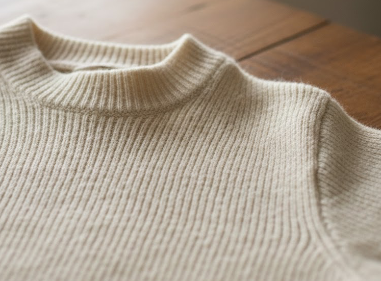 어깨 늘어난 니트 사진