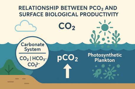 탄산계 pCO₂ 변동과 해양 표층 생물 생산성의 상호작용 메커니즘