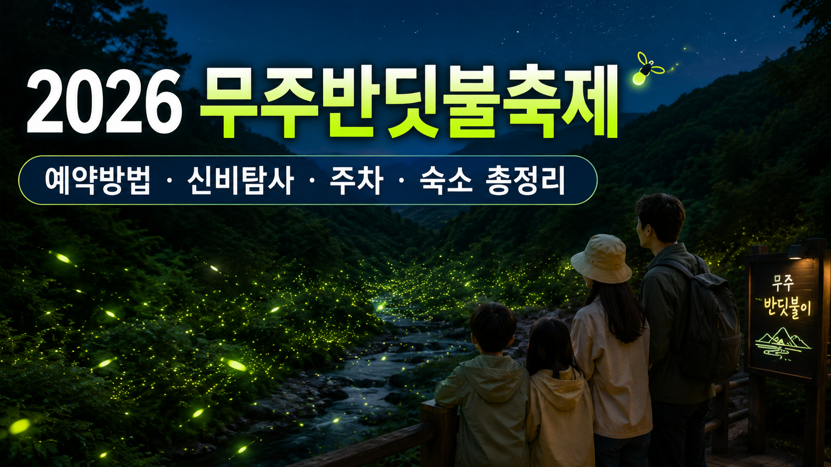 2026 무주반딧불축제 예약방법|신비탐사·별소풍·주차·숙소까지 총정리