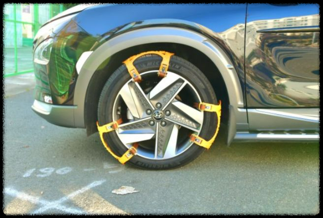 눈 올 때 스노우체인&amp;#44; 어디에 감아야 할까?