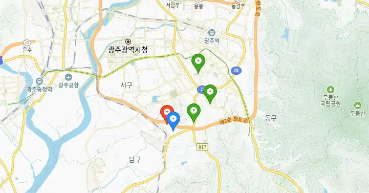 광주 남구 현대자동차 서비스센터 정비공장 사업소 리스트
