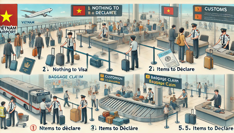 베트남 공항 입국 & 세관 절차! 처음인 사람을 위한 가이드