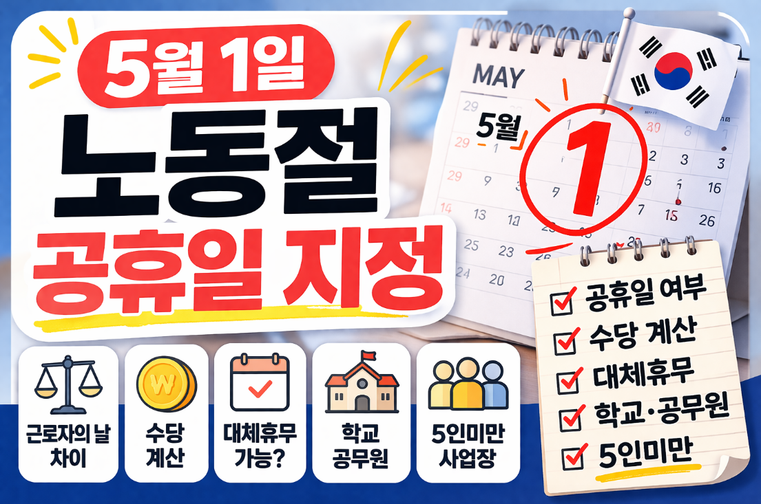 5월 1일 노동절 공휴일