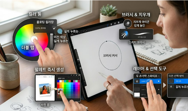 프로크리에이트 숨겨진 기능 이미지