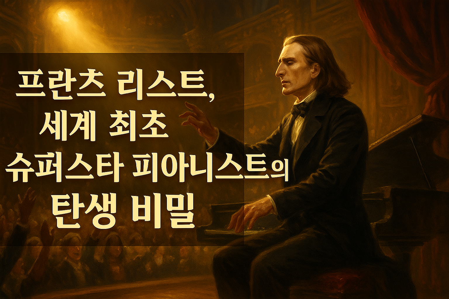 프란츠 리스트, 세계 최초 슈퍼스타 피아니스트의 탄생 비밀