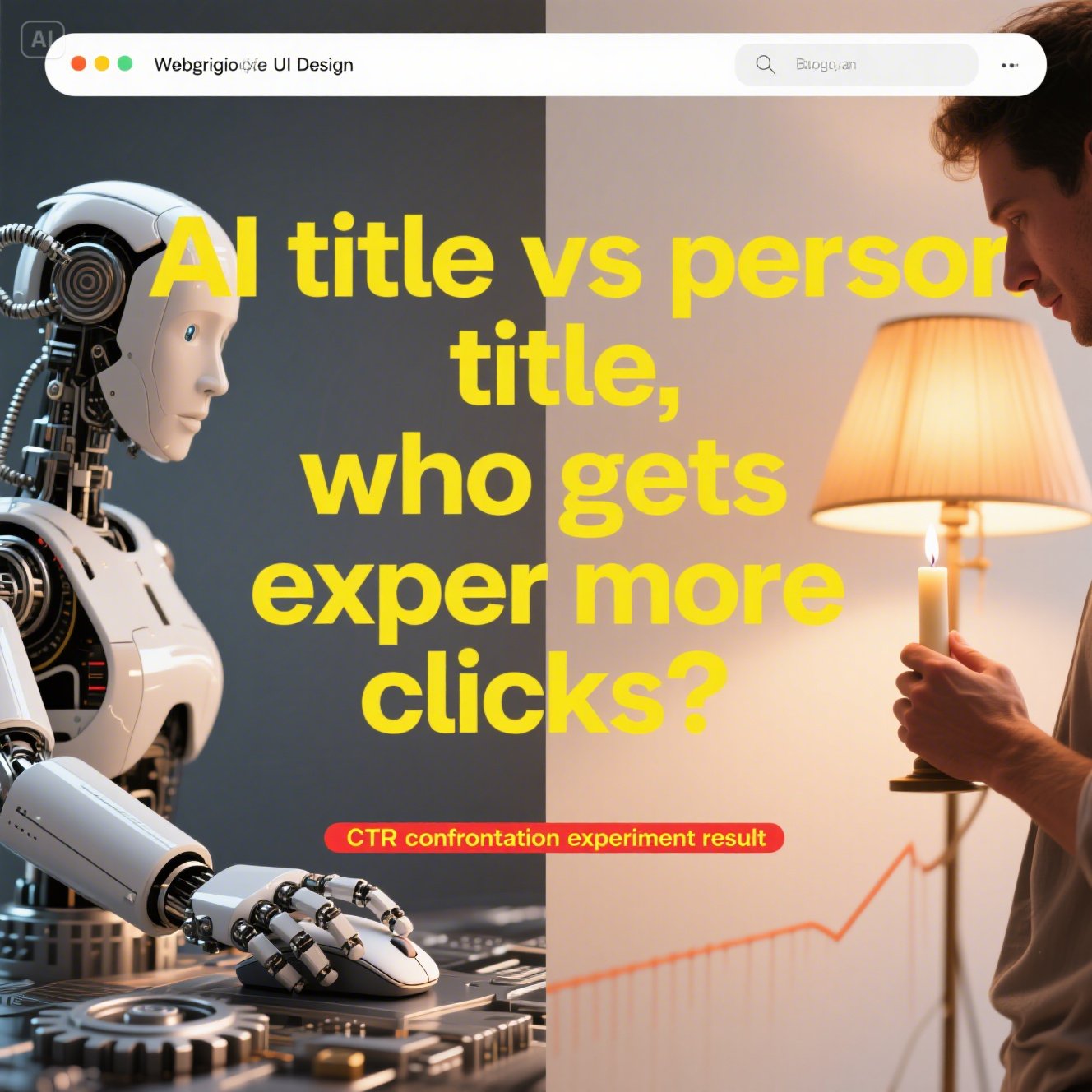 AI 블로그 제목 VS 사람이 지은 제목, 누가 더 클릭을 유도할까?
인간과 AI 대결모습