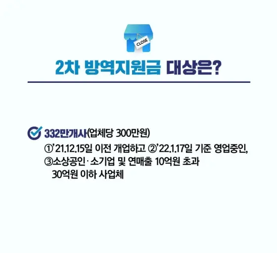 소상공인-2차-방역지원금-300만원-지급