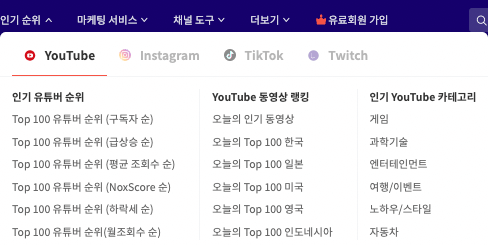 유튜버 순위
