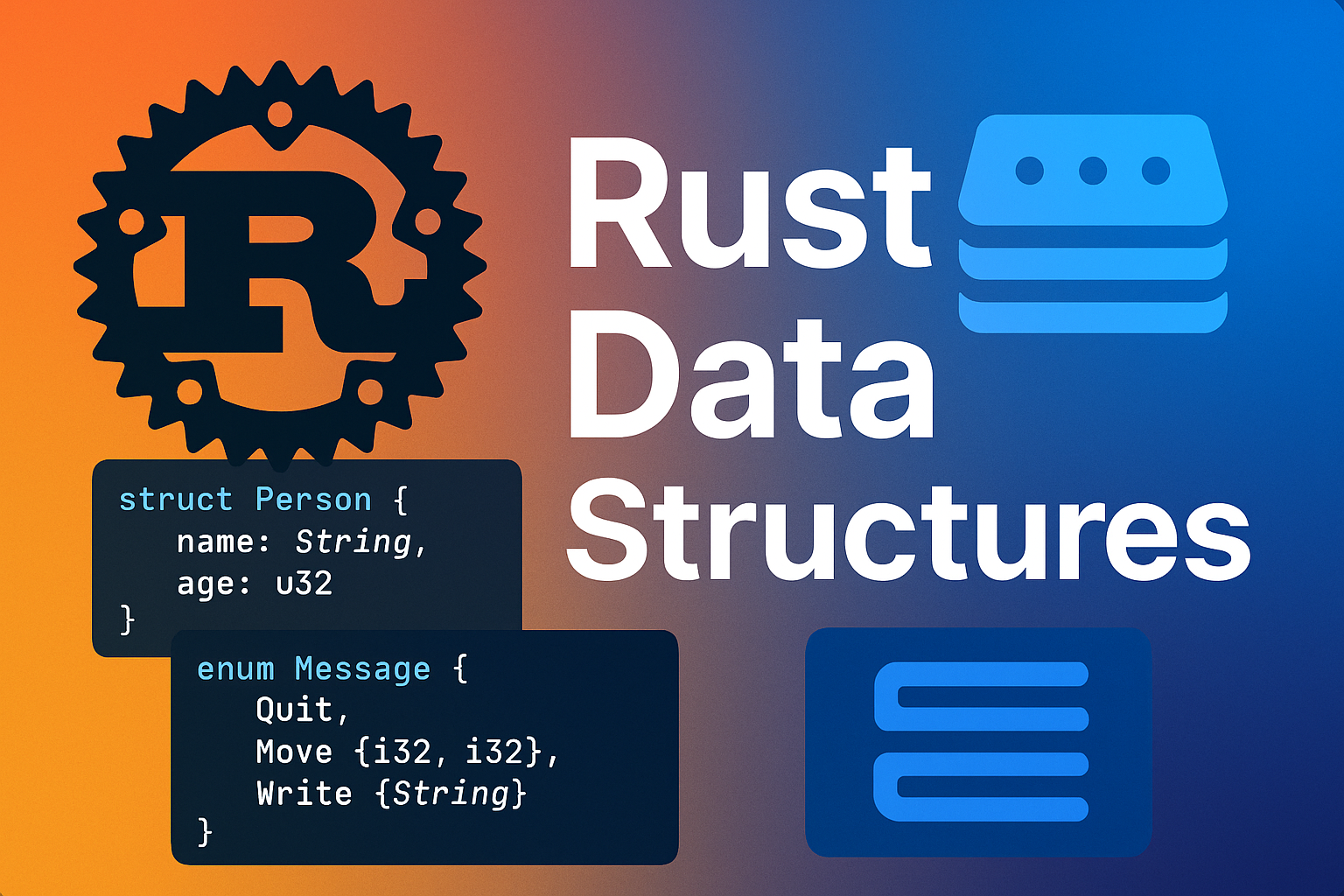 Rust 구조체, 열거형, 컬렉션 완전 정리 - 데이터 구조 마스터 가이드