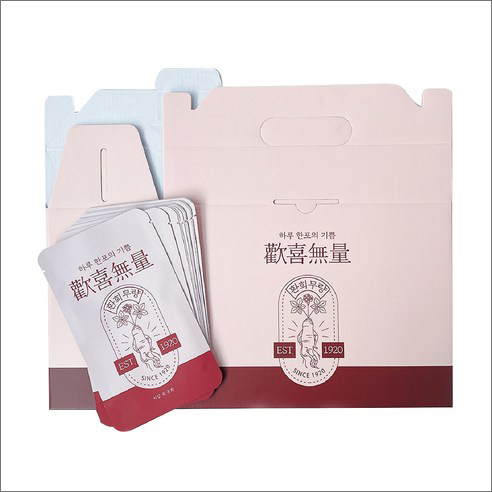 서랍속동화 환희무량 홍삼 용돈 박스 + 봉투 20p 세트