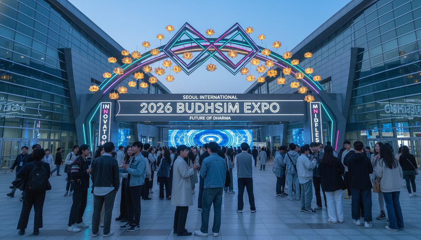 2026 서울국제불교박람회 화려하고 트렌디한 입구 전경