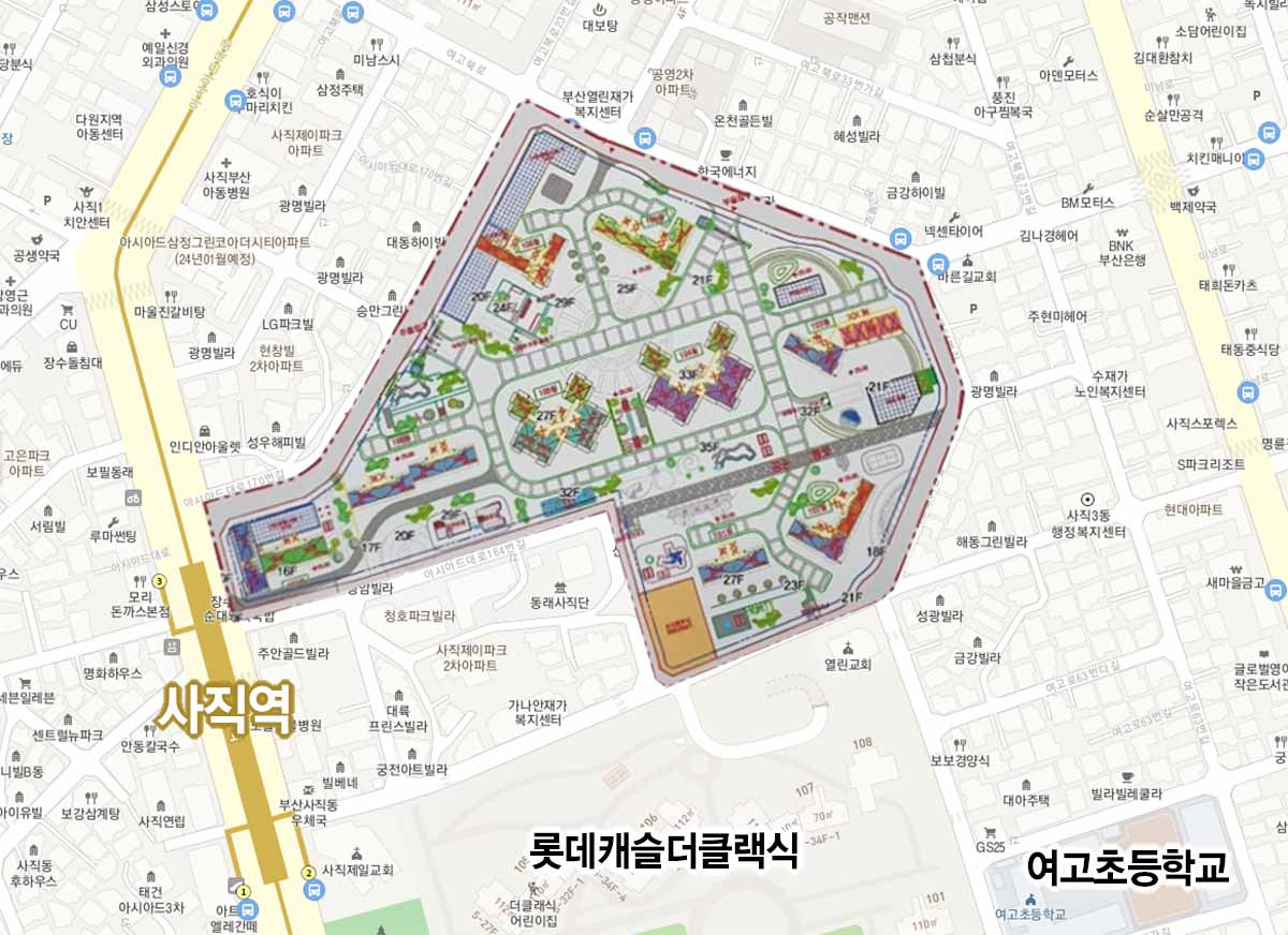 부산-사직3구역-위치