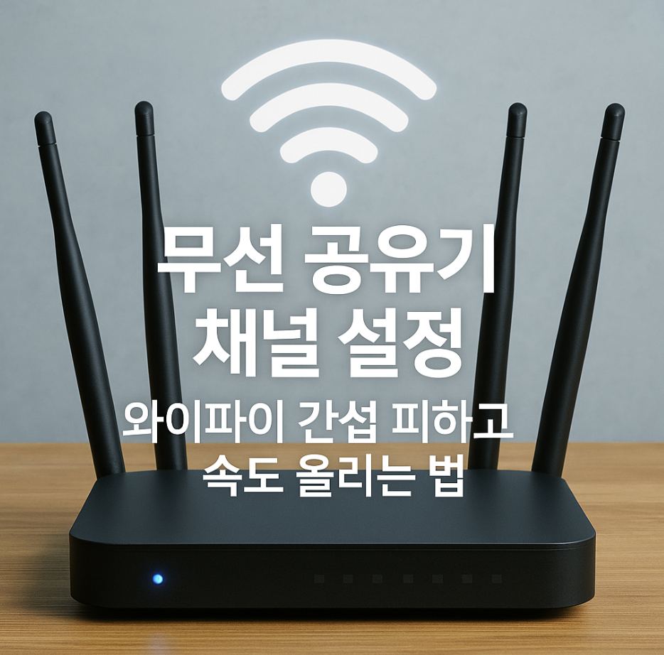 무선 공유기 채널 설정, 와이파이 간섭 피하고 속도 올리는 법