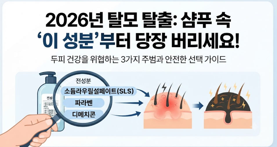 탈모 방지를 위해 매일 쓰는 샴