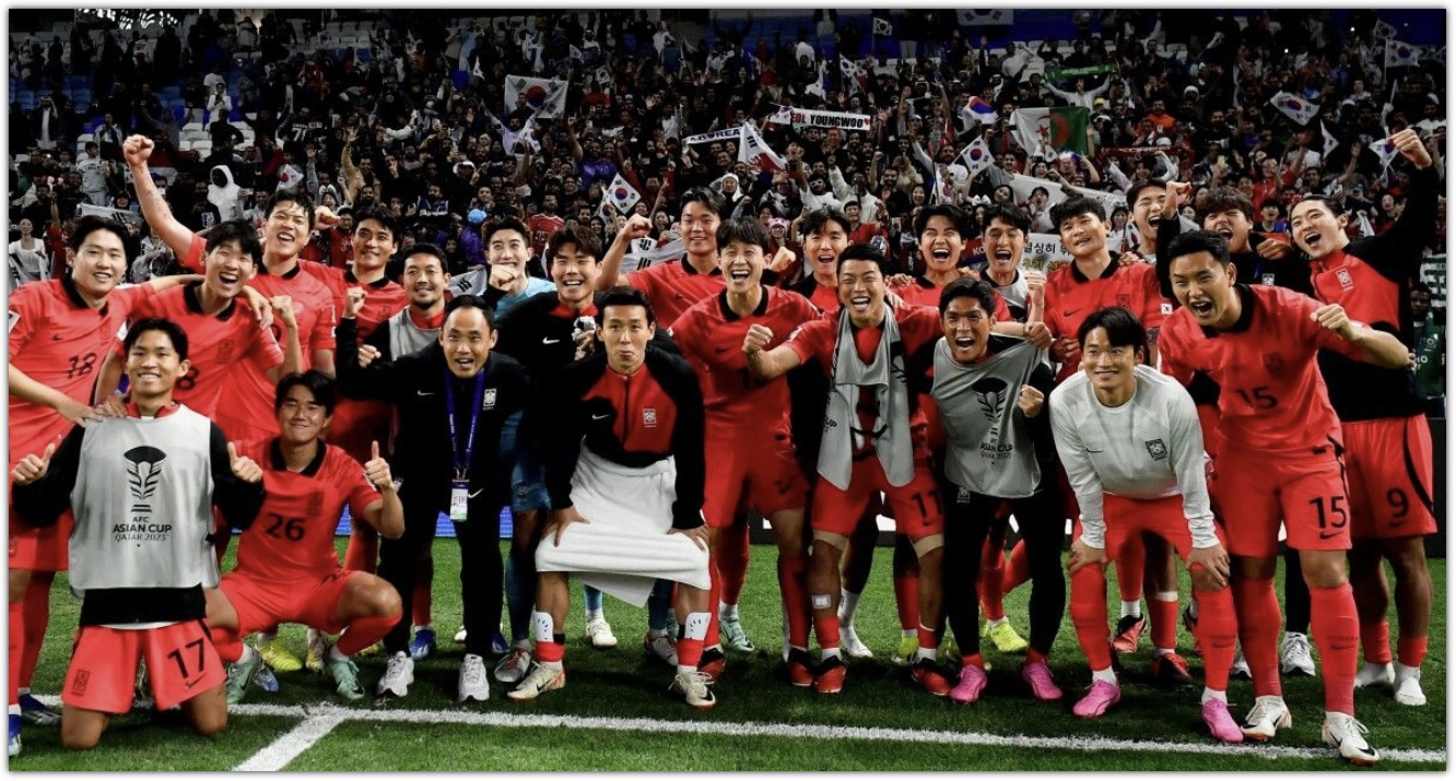 호주를 2-1로 꺾고 4강에 진출