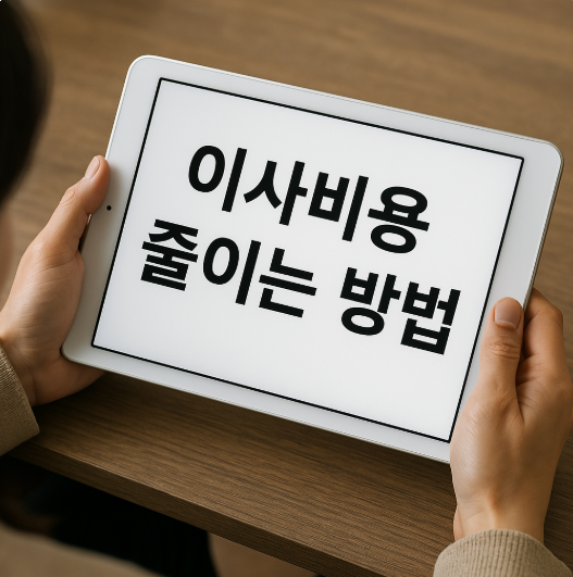 이사비용 줄이는 방법