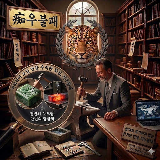 치우불패 사자성어 이미지