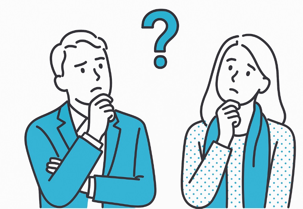 남자 여자가 궁금해하는 모습