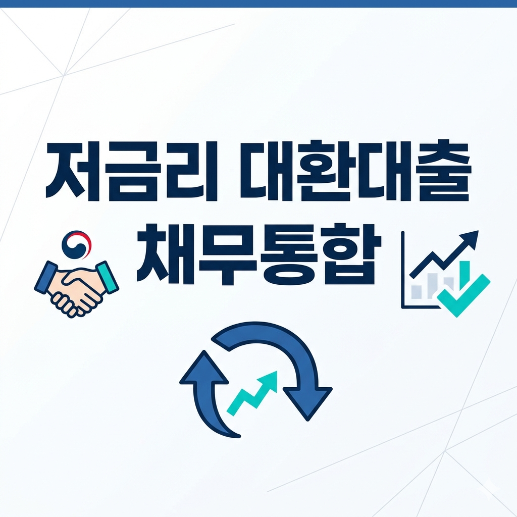 정부지원 저금리 대환대출 채무통합대환대출로 이자 절감하고 신용점수 올리는 방법