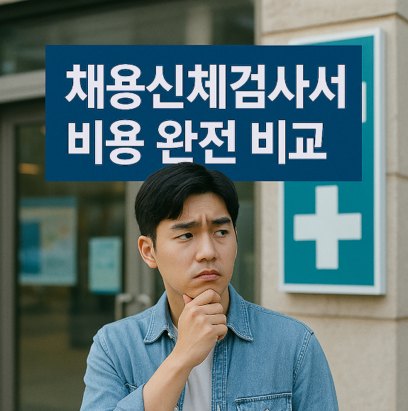 채용신체검사서 비용 완전 비교