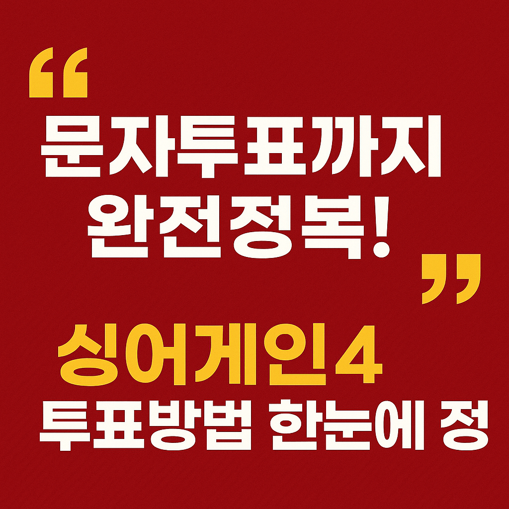 투표 팁 및 오류 해결안을 제공하는 이미지로&amp;#44; 스마트폰 관리 서비스와 모바일 보안 솔루션과 연결된 문장입니다.
