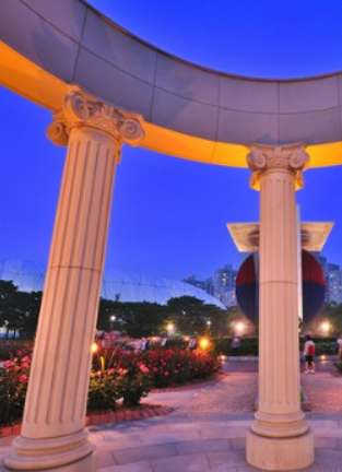 올림픽공원 장미광장