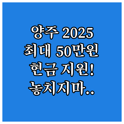 양주시 산후조리비 2025년 최대 5..