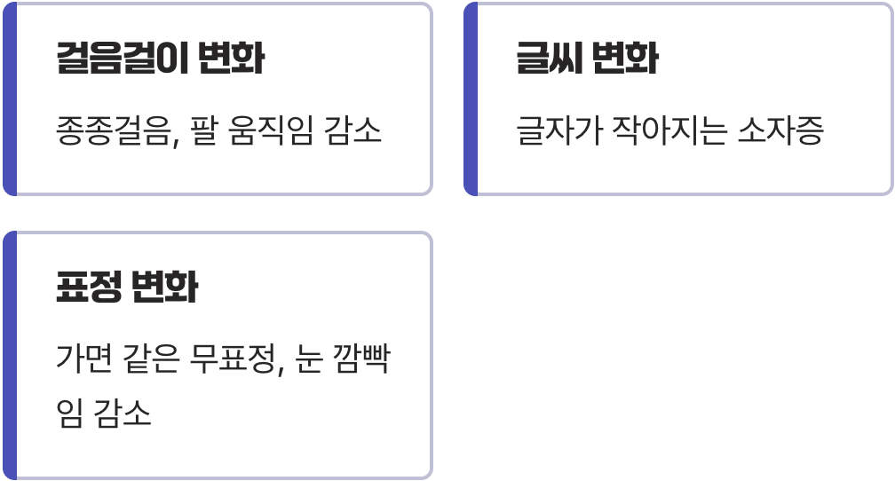 초기 신호 2: 점점 느려지는 '행동'