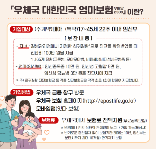 우체국 대한민국 엄마보험