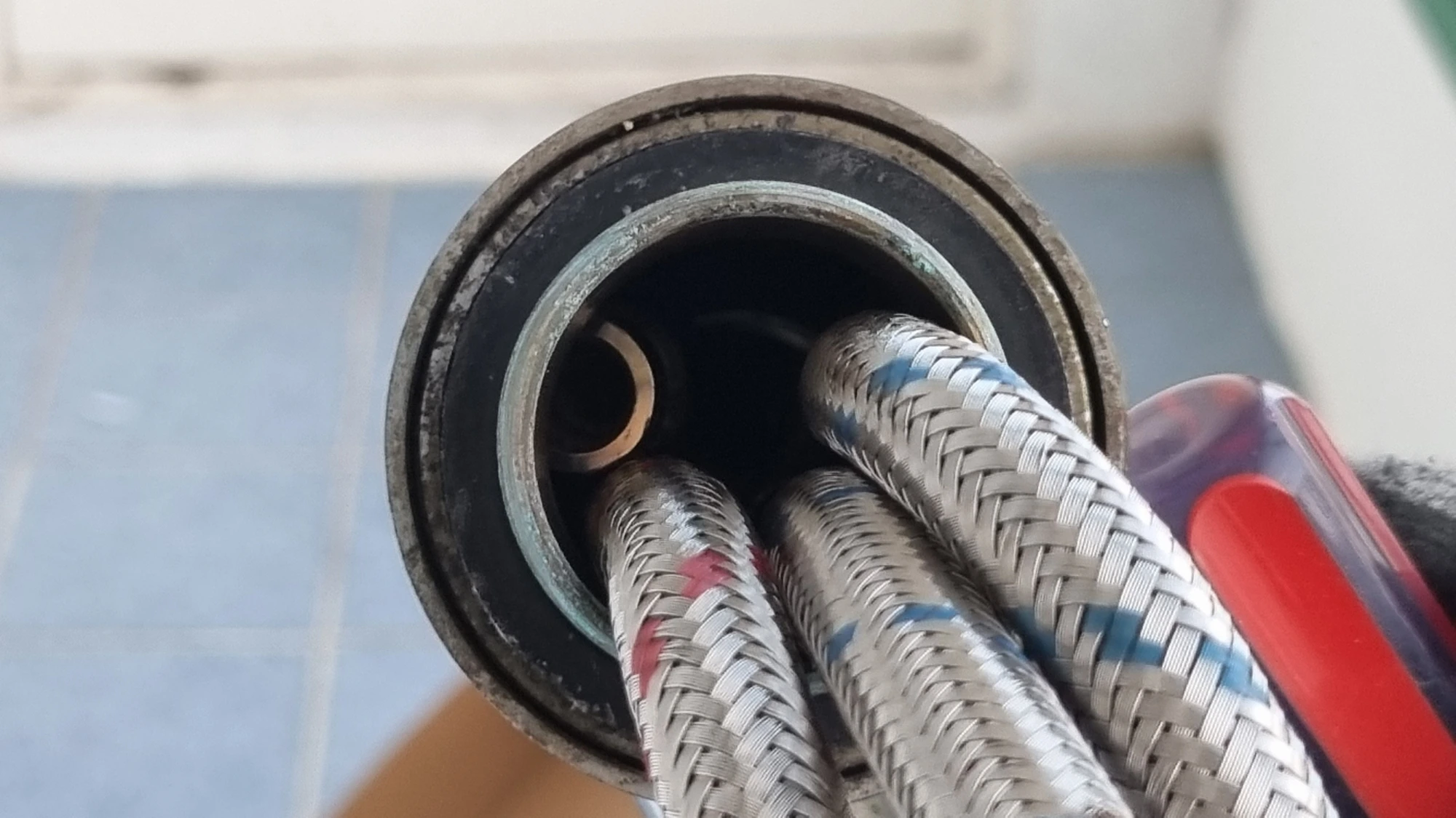 호스 걸린 모습